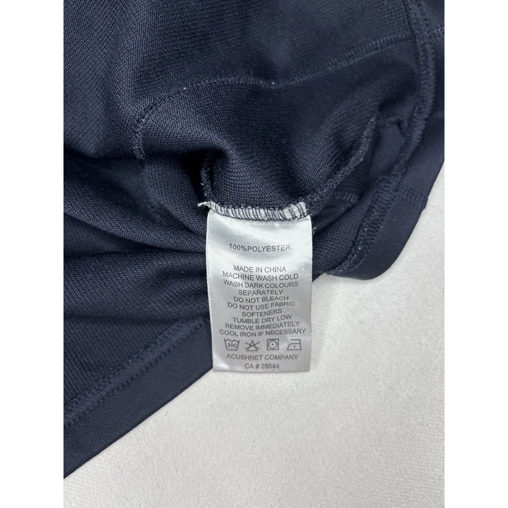 FootJoy FJ Athletic Fit 1/4 Zip Golf Long Sleeve Pullover Men's Large Navy Blue - Picture 8 of 8